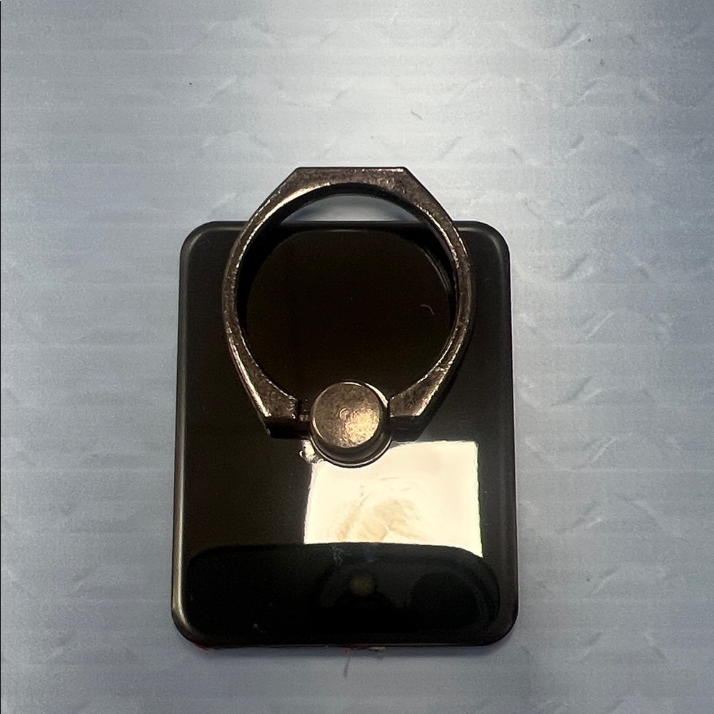 Black Phone Ring Holder